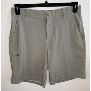 Columbia PFG Men's Cargo Shorts Size‎ 34 Gray 10" Inseam Hiking Outdoor Vacation